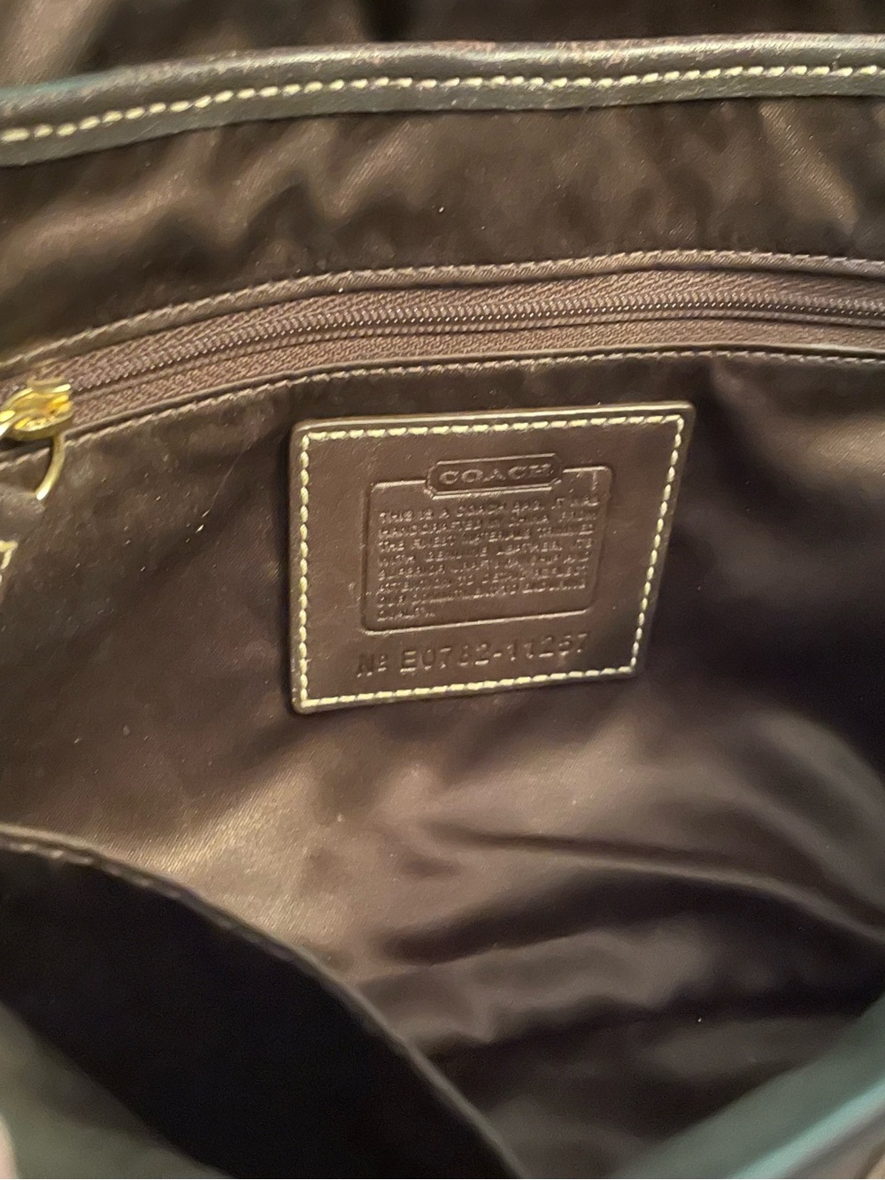 Coach Ergo Y2K Chocolate 24c Signature Flap Shoulder Bag 1257 - Picture 14 of 15